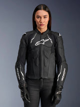 Alpinestars Dusk Motorjas Dames Zwart en wit, productfoto 3