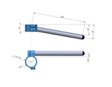 Clip-Ons Handlebars 50.8mm Type Sport Zwart Geanodiseerd