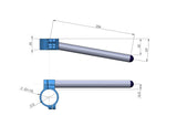 Clip-Ons Handlebars 48mm Type Sport Zwart Geanodiseerd Of Zilver