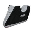 Oxford Aquatex Motorhoes - Zwart/Zilver - Moto/Scooter met topkoffer - M