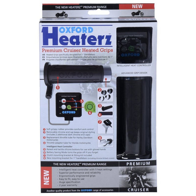 Oxford Hotgrips Premium Cruiser met V8 Schakelaar