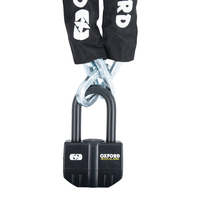 Oxford Boss Alarm Schijfremslot met ketting 16mm