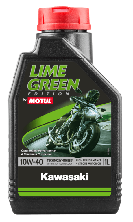 MOTUL Kawasaki Lime Green 4T Motorolie - 10W40 4 L