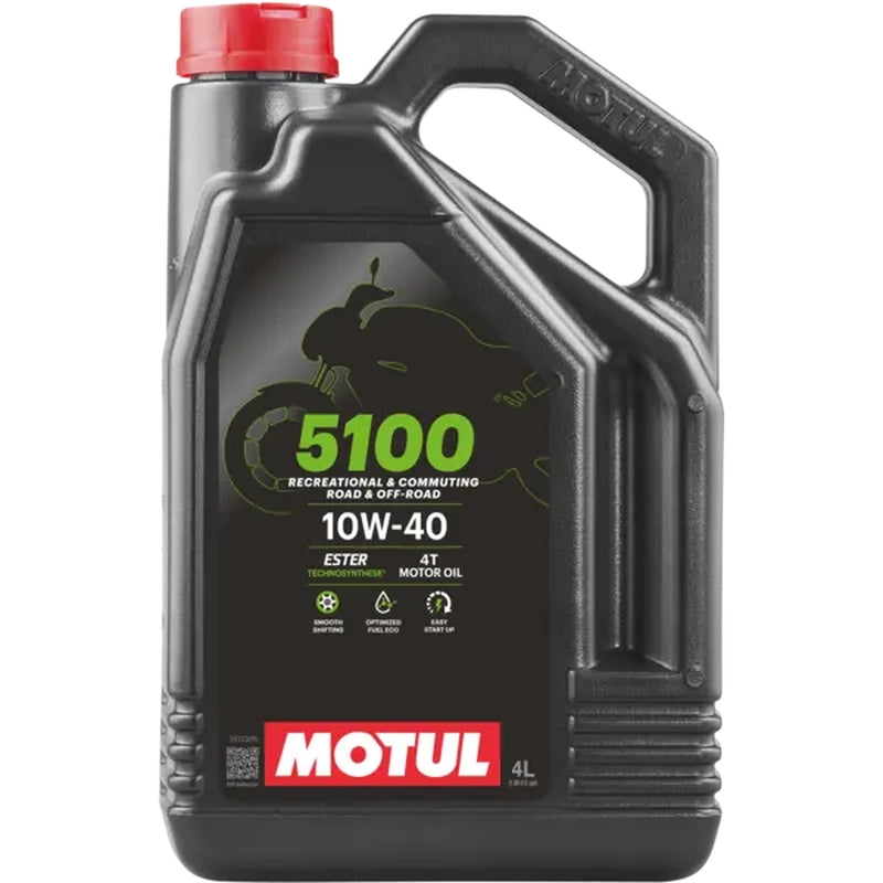 MOTUL 5100 Motorolie Promo Pack - 10W40 4T 4L + 1L aangeboden