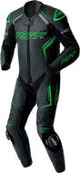 RST S1 D3O Leren motorpak - Zwart/Neon groen