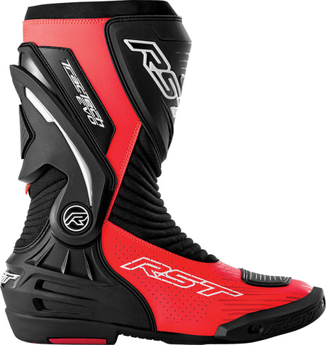 RST TracTech Evo D3O Motorlaarzen - Zwart/Neon rood