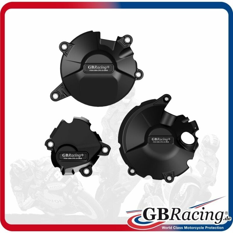 Engine Cover Protection-Set Alternator/Clutch/Pulse Black Honda CBR1000R/RR