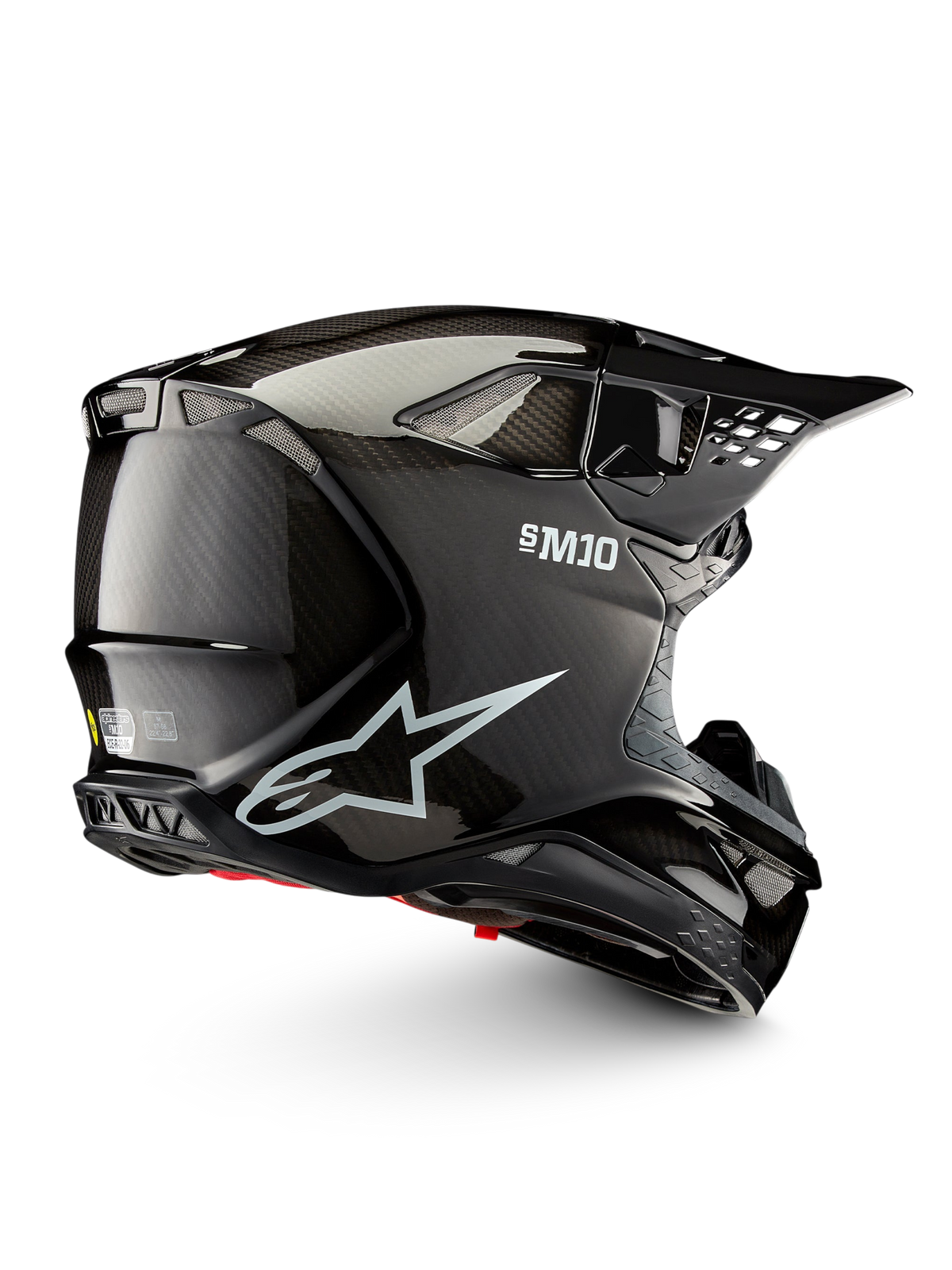 Alpinestars S-M10 Solid Crosshelm Zwart, productfoto 4