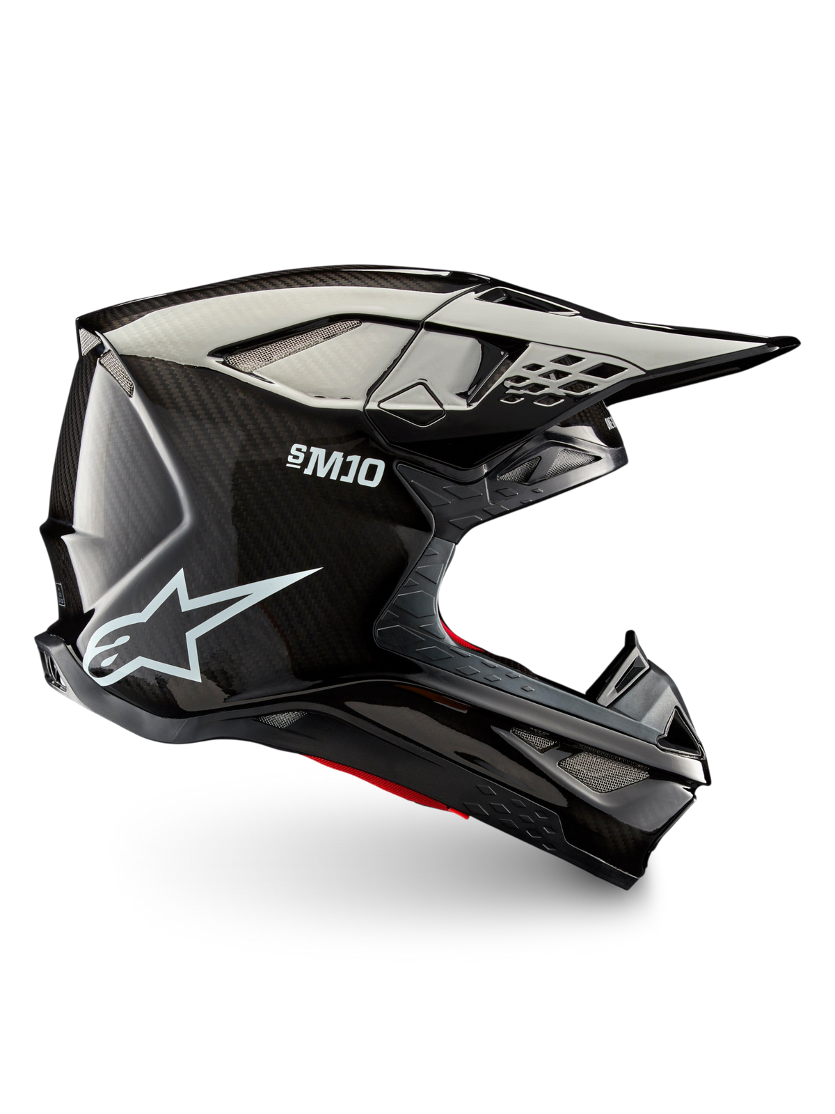 Alpinestars S-M10 Solid Crosshelm Zwart, productfoto 1