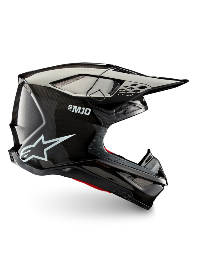 Alpinestars S-M10 Solid Crosshelm Zwart, productfoto 1