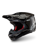 Alpinestars S-M10 Solid Crosshelm Zwart, vooraanzicht