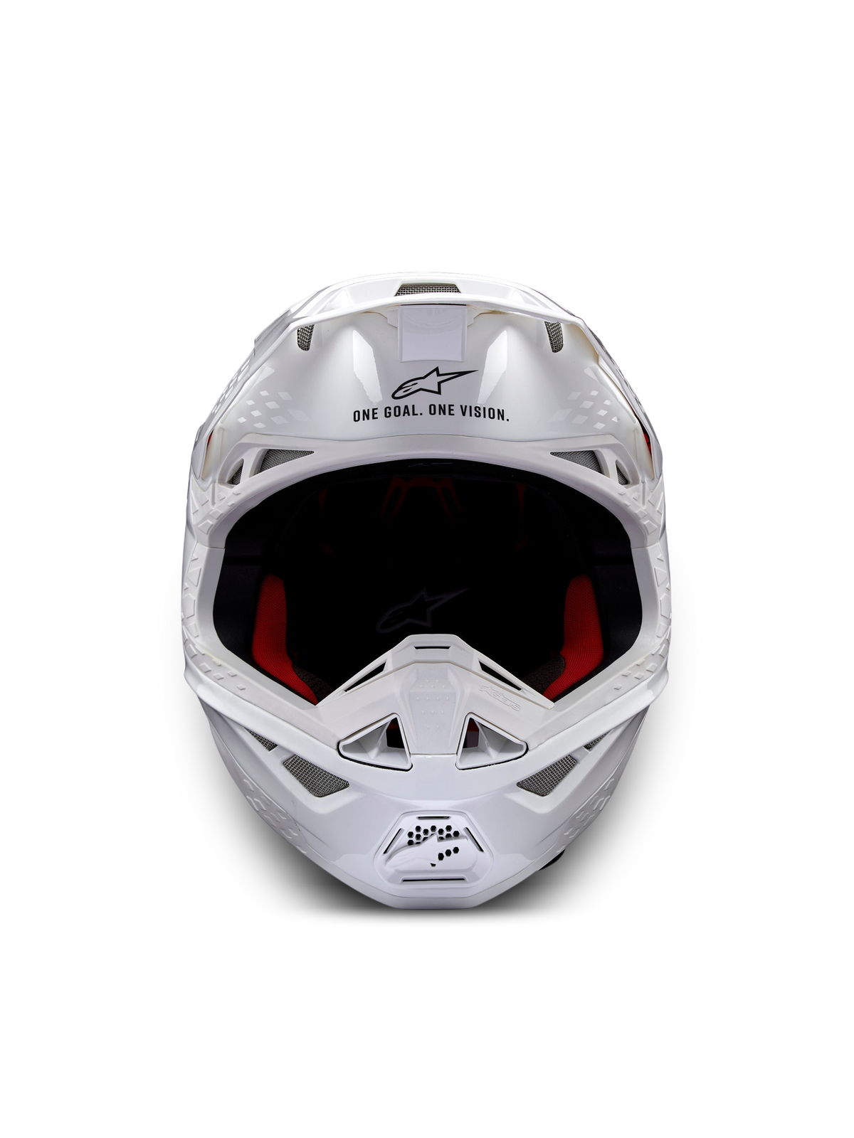 Alpinestars S-M10 Solid Crosshelm Wit, productfoto 2