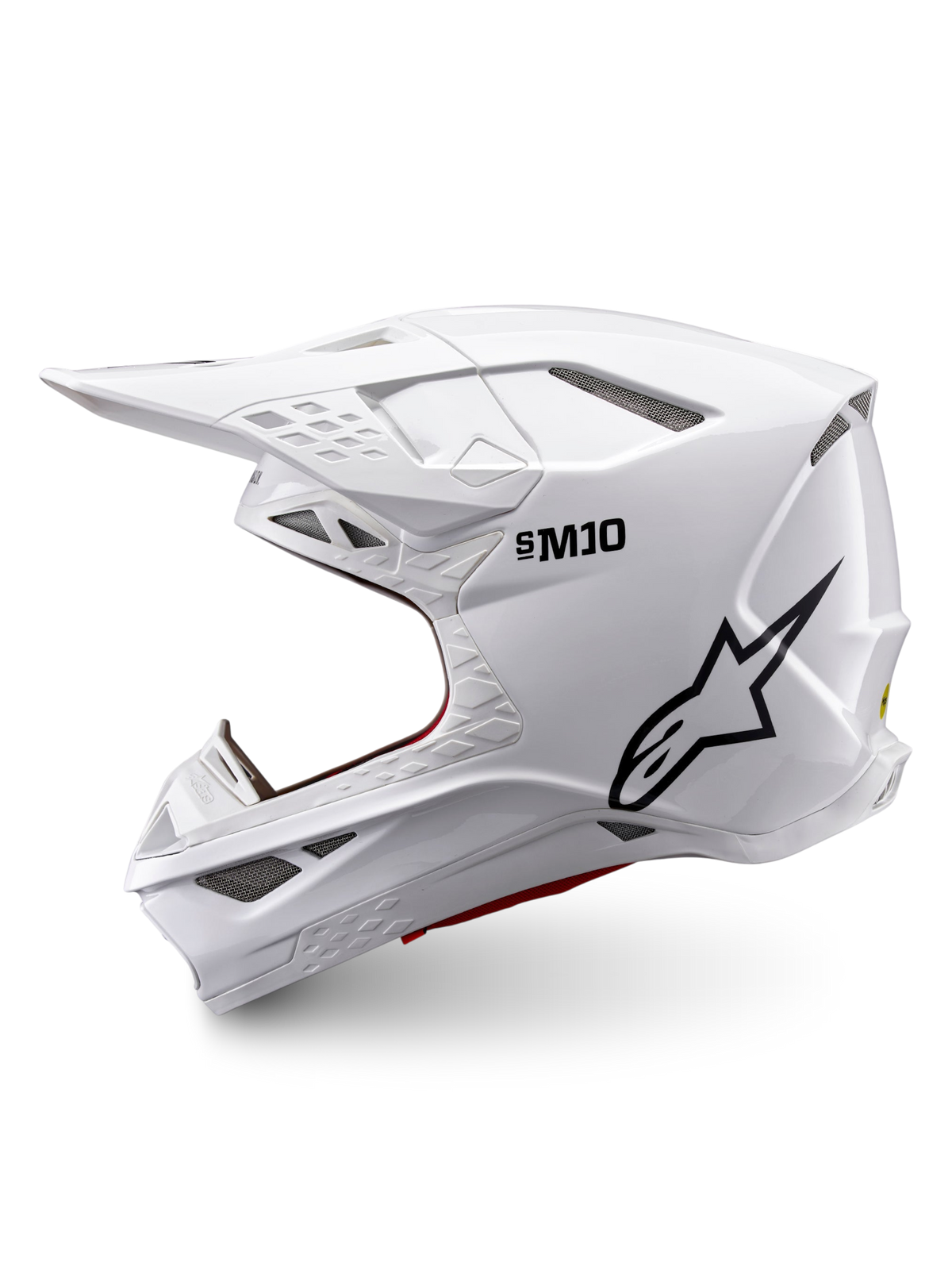 Alpinestars S-M10 Solid Crosshelm Wit, productfoto 6