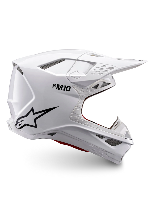 Alpinestars S-M10 Solid Crosshelm Wit, productfoto 1