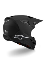 Alpinestars S-M3 Crosshelm Zwart, achteraanzicht