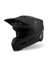 Alpinestars S-M3 Crosshelm Zwart, vooraanzicht