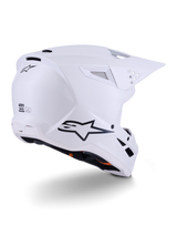 Alpinestars S-M3 Crosshelm Wit, achteraanzicht