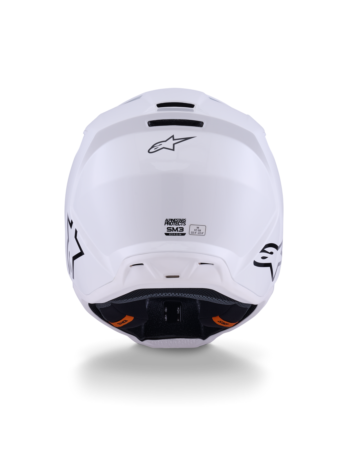 Alpinestars S-M3 Crosshelm Wit, productfoto 4