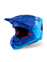 Alpinestars S-M10 Flood Crosshelm Blauw, vooraanzicht