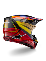 Alpinestars S-M10 ERA Crosshelm Goud, achteraanzicht