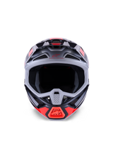 Alpinestars S-M7 Rise Crosshelm Zwart, zilver en fluorood, productfoto 2