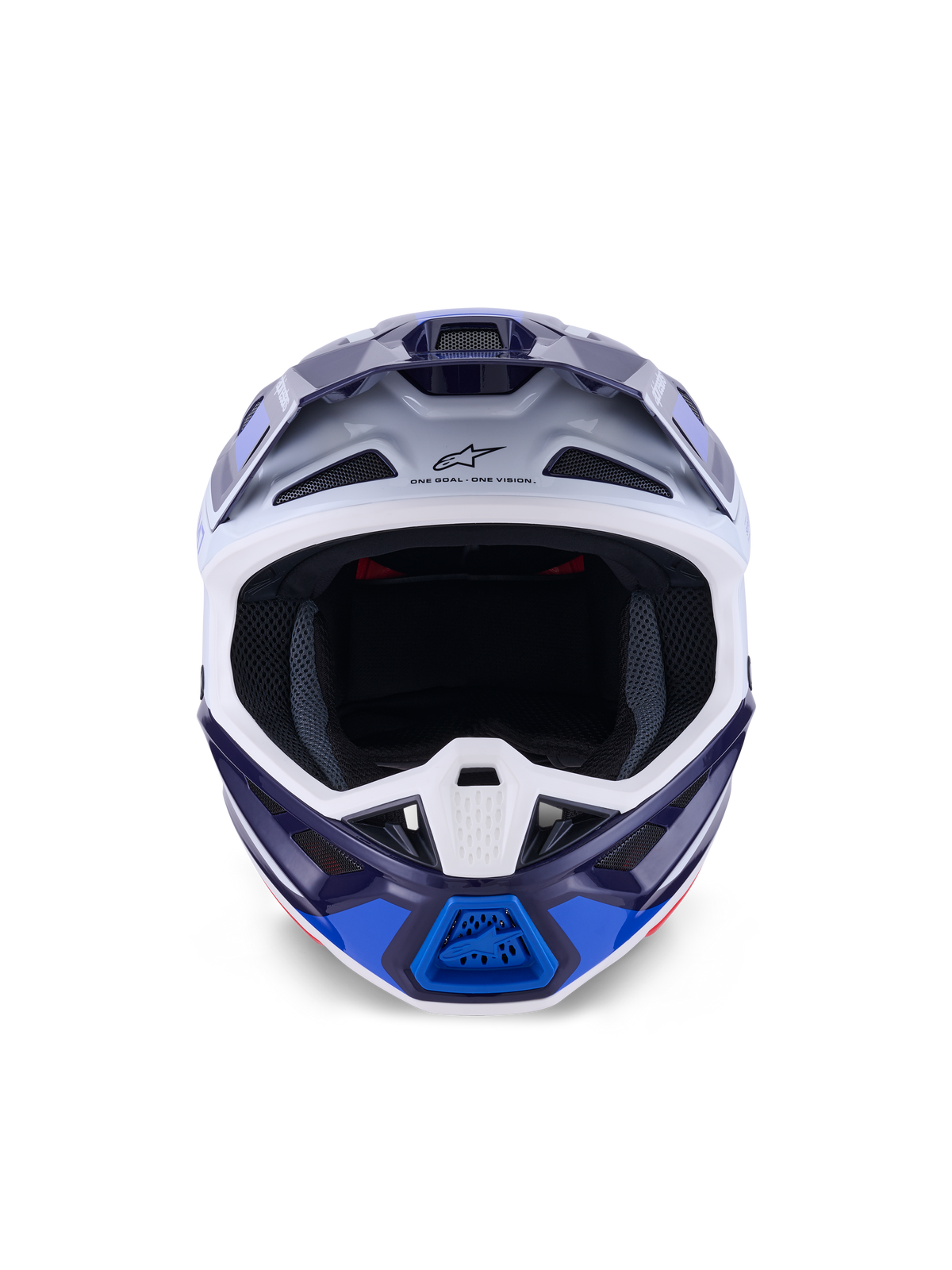 Alpinestars S-M7 Rise Crosshelm Blauw en wit, productfoto 2