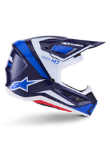 Alpinestars S-M7 Rise Crosshelm Blauw en wit, productfoto 1
