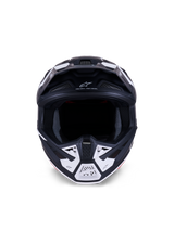 Alpinestars S-M7 Dasher Crosshelm Zwart en wit, productfoto 2