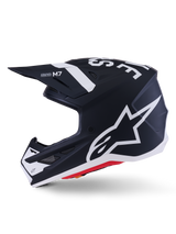 Alpinestars S-M7 Dasher Crosshelm Zwart en wit, productfoto 5