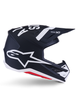 Alpinestars S-M7 Dasher Crosshelm Zwart en wit, productfoto 1