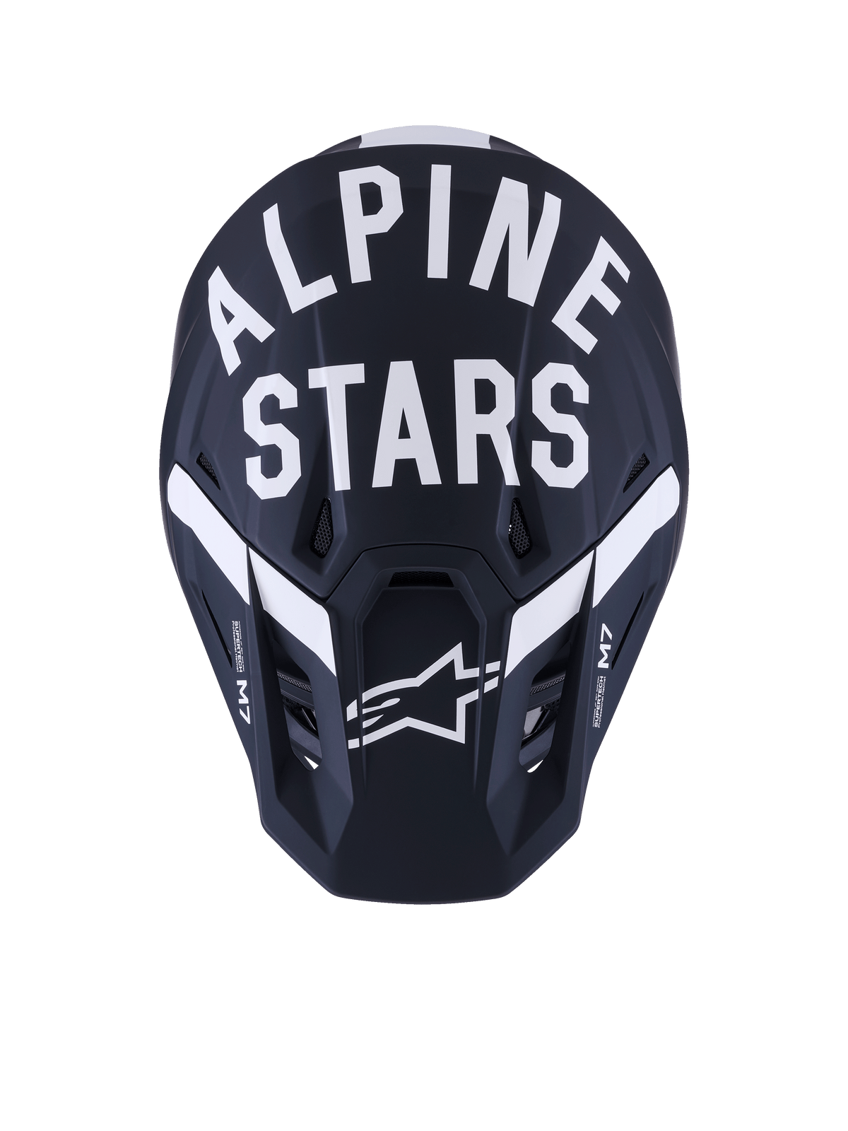 Alpinestars S-M7 Dasher Crosshelm Zwart en wit, productfoto 7