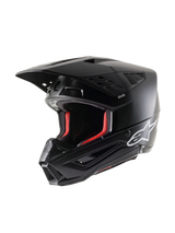 Alpinestars S-M5 Crosshelm Zwart, vooraanzicht