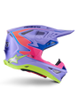 Alpinestars S-M10 JL R01 Crosshelm Paars, roze en fluogeel, productfoto 1