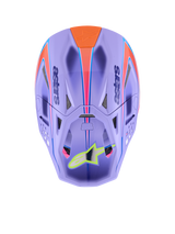 Alpinestars S-M10 JL R01 Crosshelm Paars, roze en fluogeel, productfoto 7