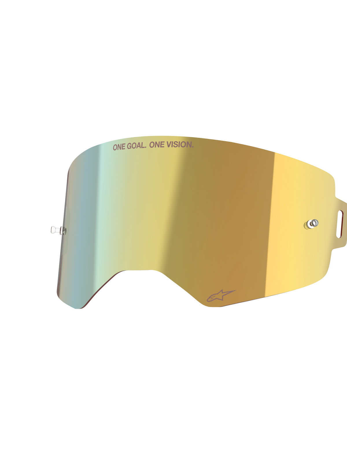 Alpinestars Supertech Mirror Lens Crossbril Goud, productfoto 2