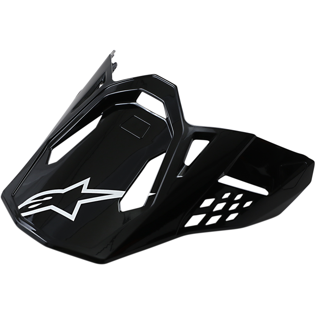 Alpinestars S-M10 en S-M8 Solid Klep Helmonderdeel Zwart, productfoto 1
