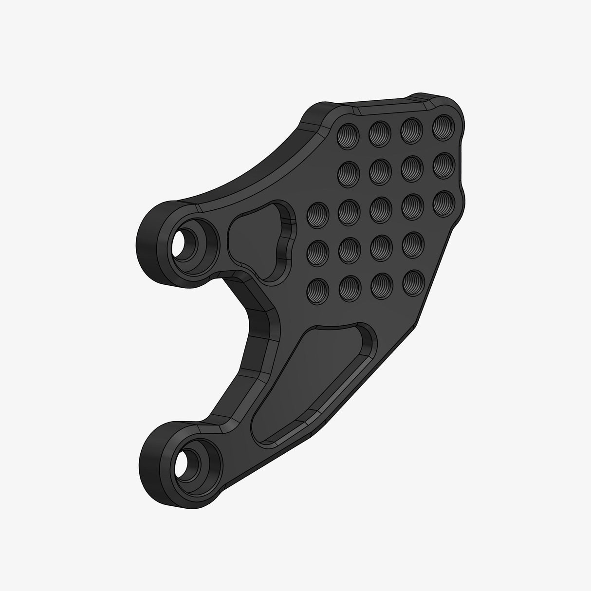 Aluminum back plate for H009 - H008