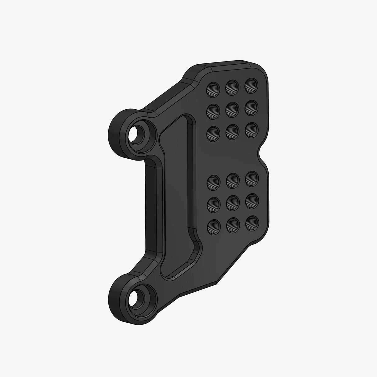 Aluminum back plate for Y004 - left side