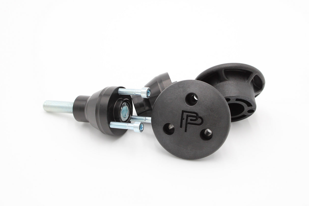 PP Tuning Crash Protectors 40103 / Valblokken Honda CBR 1000RR (2017–2019) – Design 2 – Zwart
