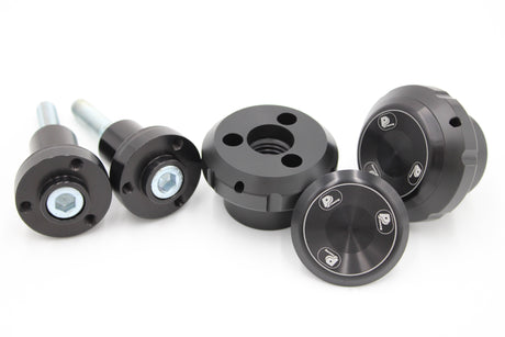 PP Tuning Crash Protectors 40403 / Valblokken Yamaha R6 (2006–2025 / 2017–heden) – Design 1 – Zwart