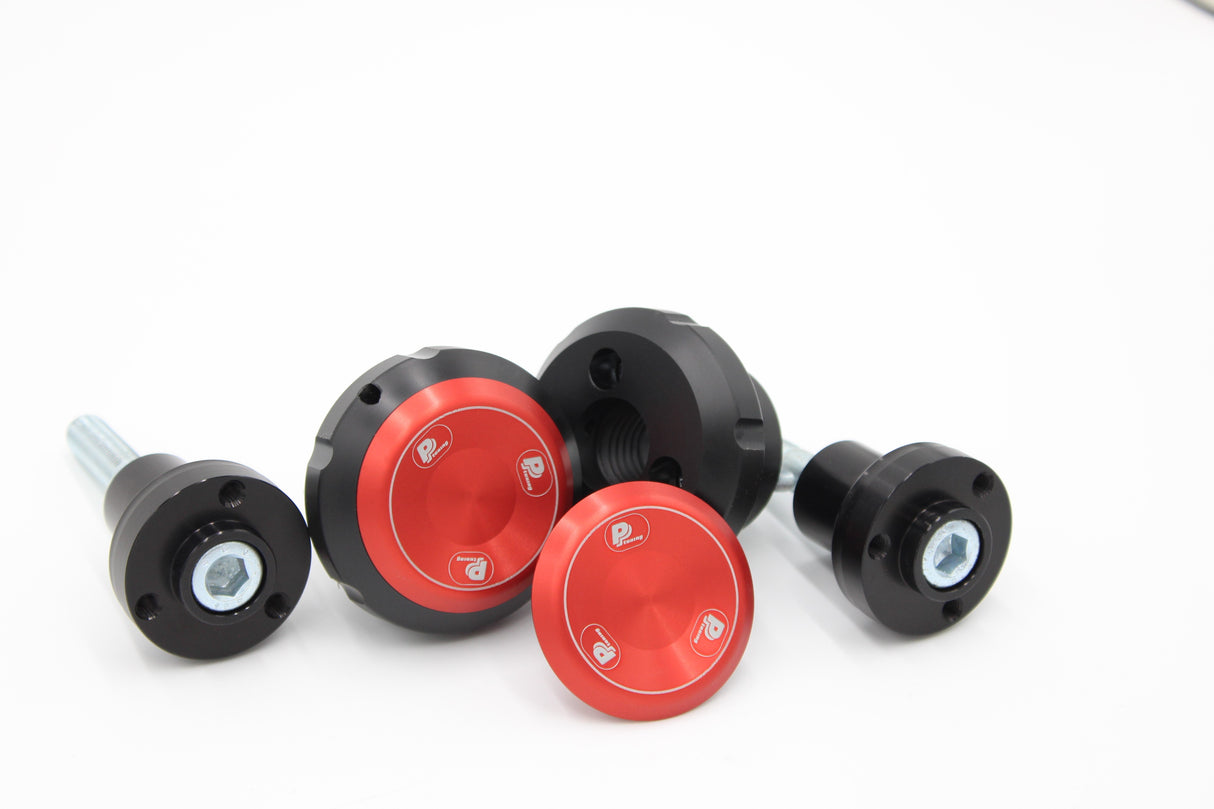 PP Tuning Crash Protectors 40406 / Valblokken Yamaha R1 (2009–2014) – Design 1 – Rood