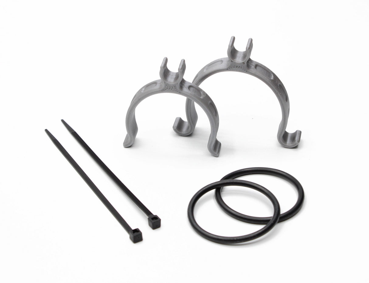 PP Tuning Brake Hose Holder Sets / Remslanghouder sets – 57 mm – Zilver
