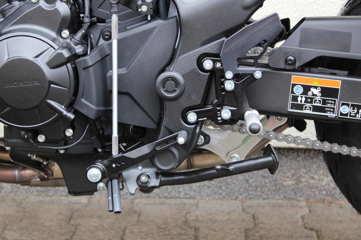 PP Tuning Rearset / Remschakelset Honda CB750 Hornet (2023-) without QS – RACE CONCEPT – Standaard Shift / 674