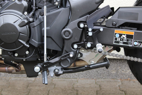 PP Tuning Rearset / Remschakelset Honda CB750 Hornet (2023-) without QS – RACE CONCEPT – Standaard Shift / 674
