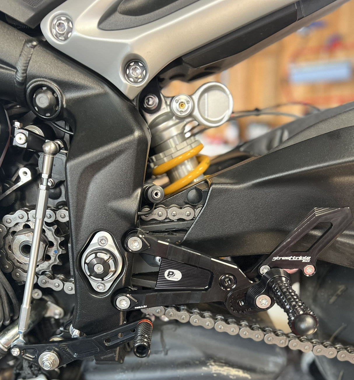 PP Tuning Rearset / Remschakelset Triumph Street Triple 765 (2023-) – PURE CONCEPT – Reverse Shift / 5510