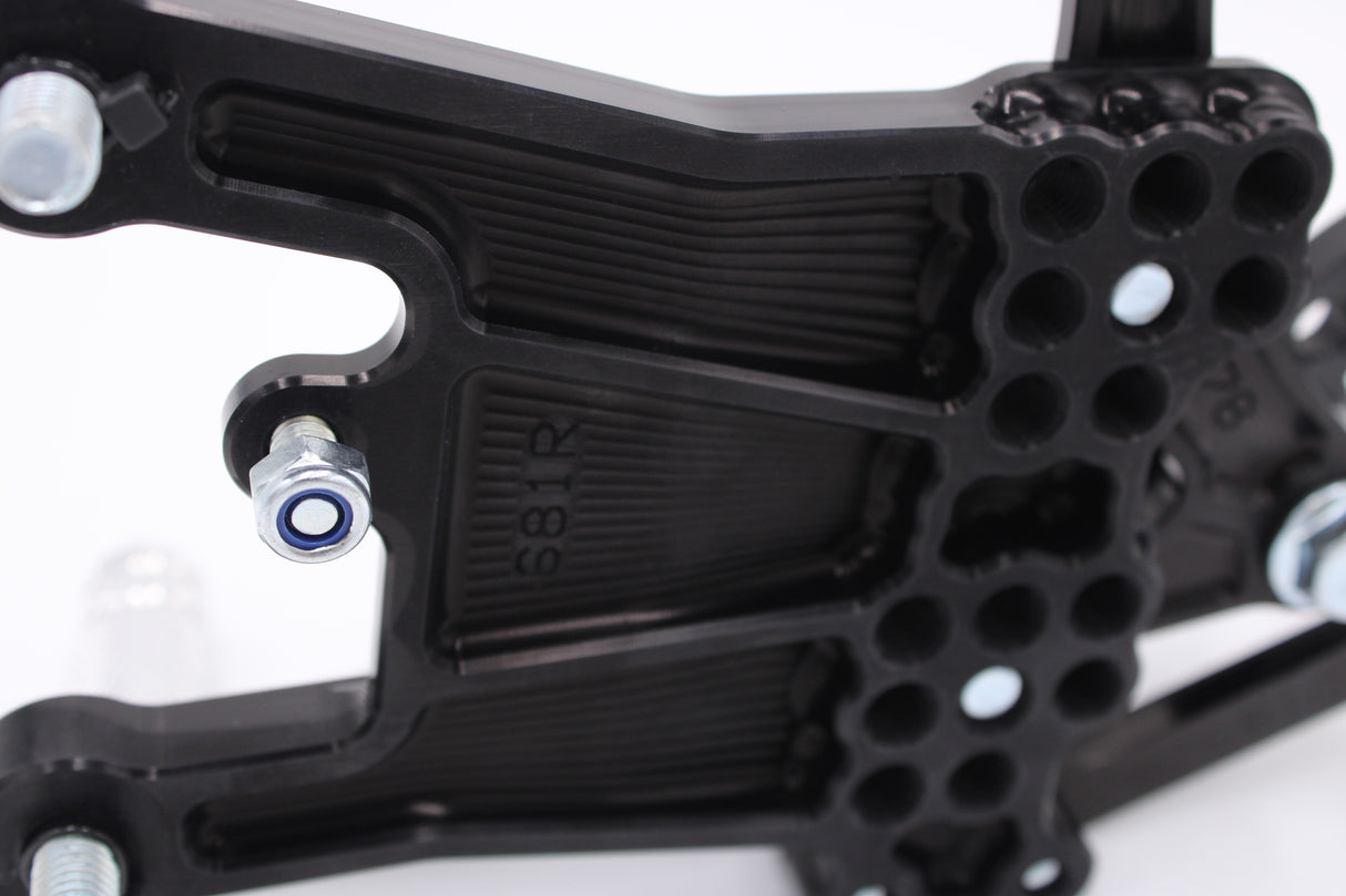 PP Tuning Rearset / Remschakelset Yamaha R6 (2006–2016) – RACE CONCEPT – Standaard Shift / 681
