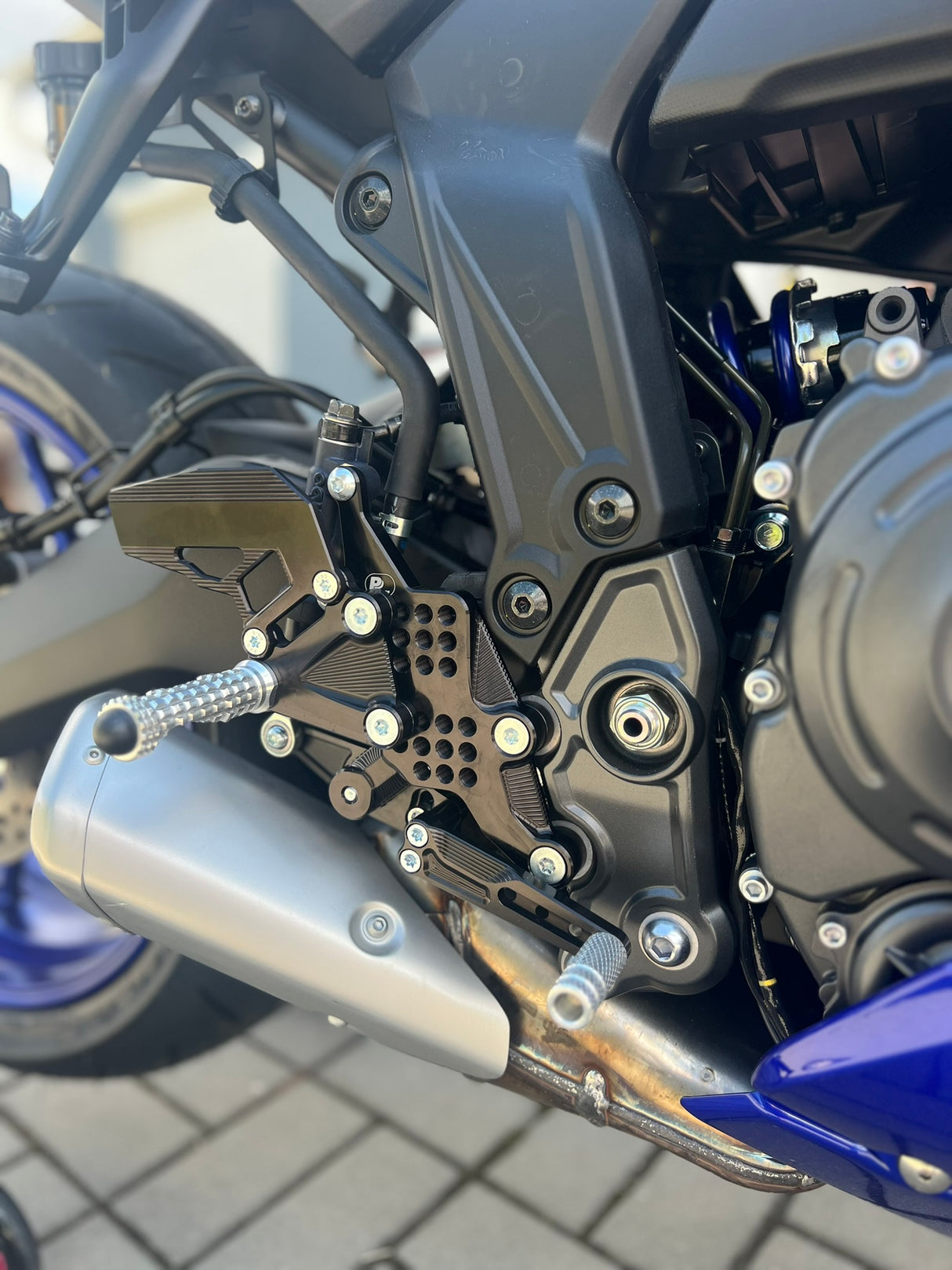 PP Tuning Rearset / Remschakelset Yamaha YZF-R7 (2026-) – RACE CONCEPT – Reverse Shift / 6940QS
