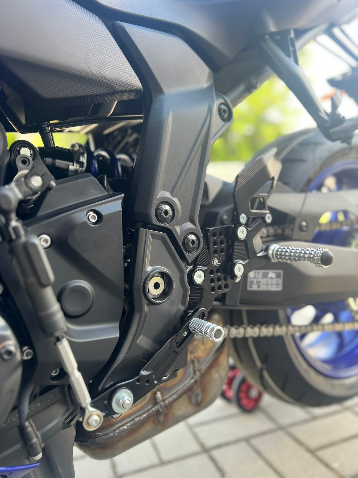 PP Tuning Rearset / Remschakelset Yamaha YZF-R7 (2026-) – RACE CONCEPT – Reverse Shift / 6940QS