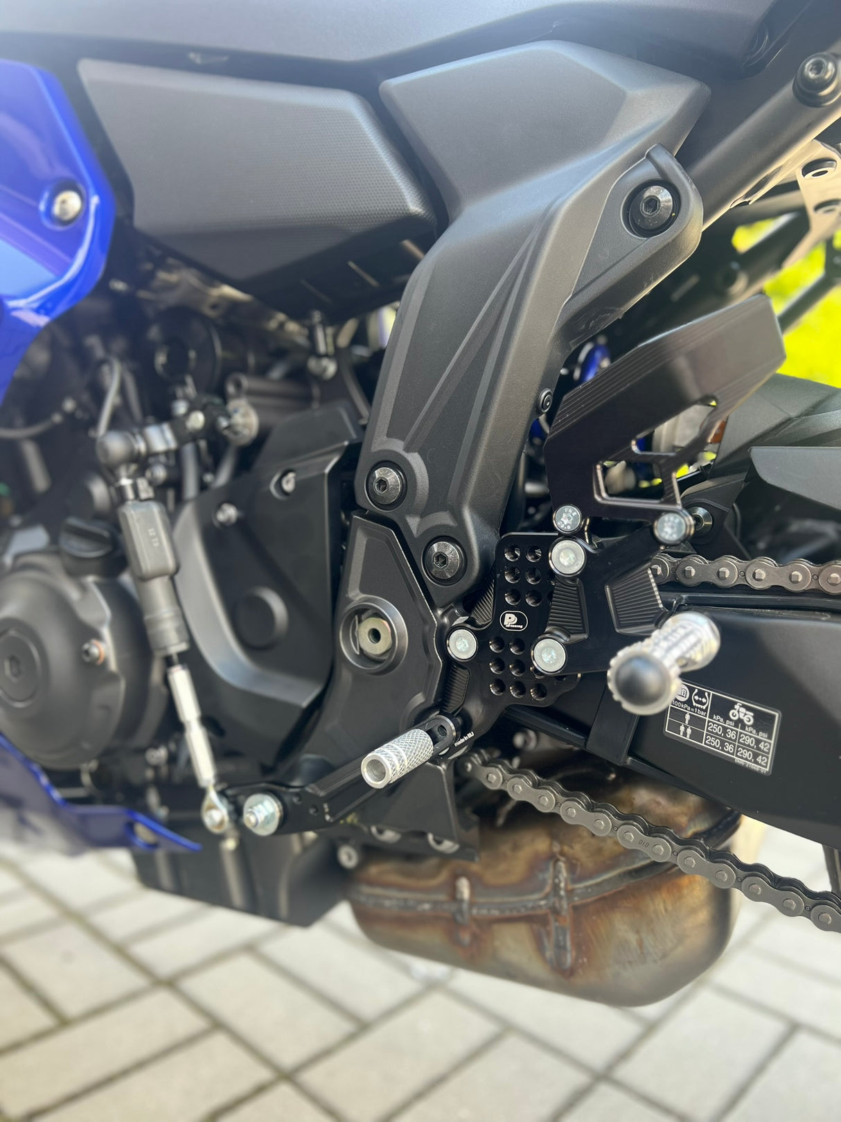 PP Tuning Rearset / Remschakelset Yamaha YZF-R7 (2026-) – RACE CONCEPT – Reverse Shift / 6940QS