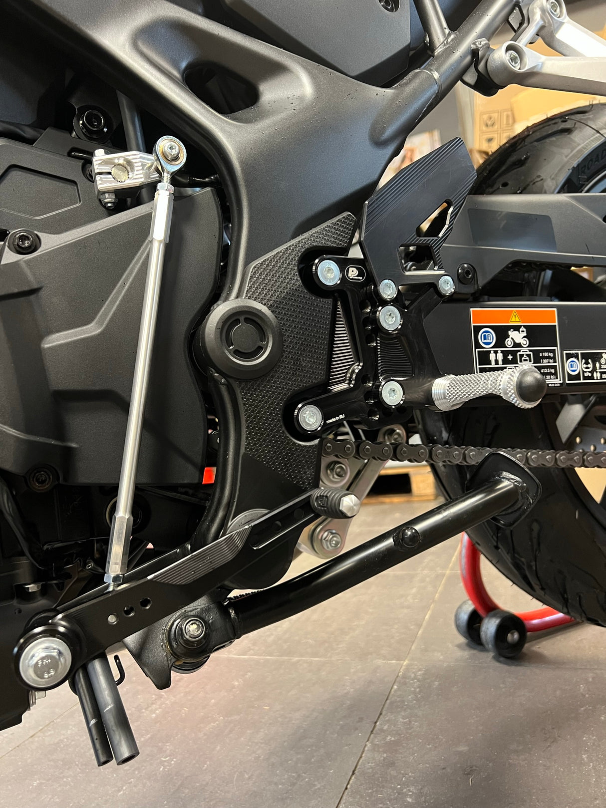 PP Tuning Rearset / Remschakelset Honda CB750 Hornet (2023-) without QS – RACE CONCEPT – Reverse Shift / 6740